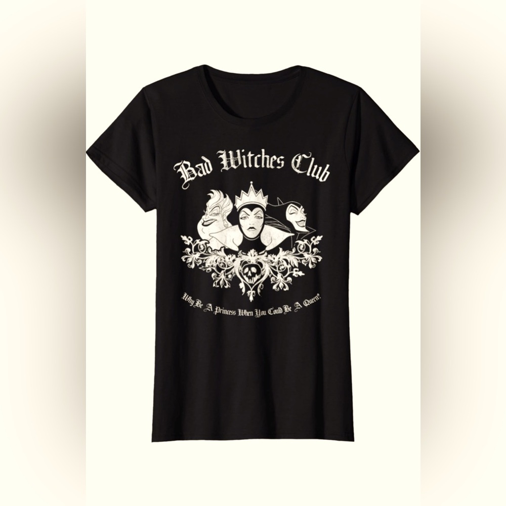 Disney Villains Bad Witches Club Group Shot Vintage T-Shirt